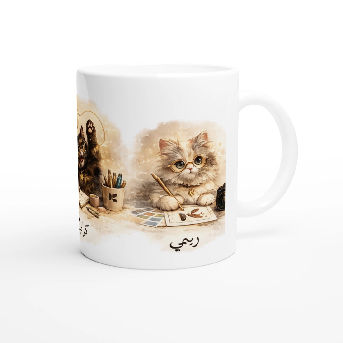 Kiaoko Family collection White ceramic mug 11oz كوب كيوكو سيراميك ابيض من المجموعة الخاصة كيوكو فاملي