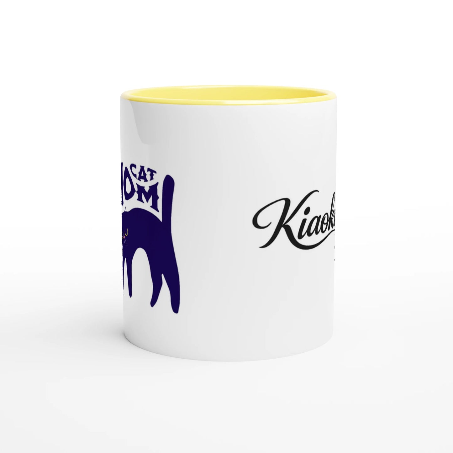 11oz Ceramic Mug Ceramic Yellow كوب سيراميك كات موم لطيف - Kiaoko Store متجر كيوكو