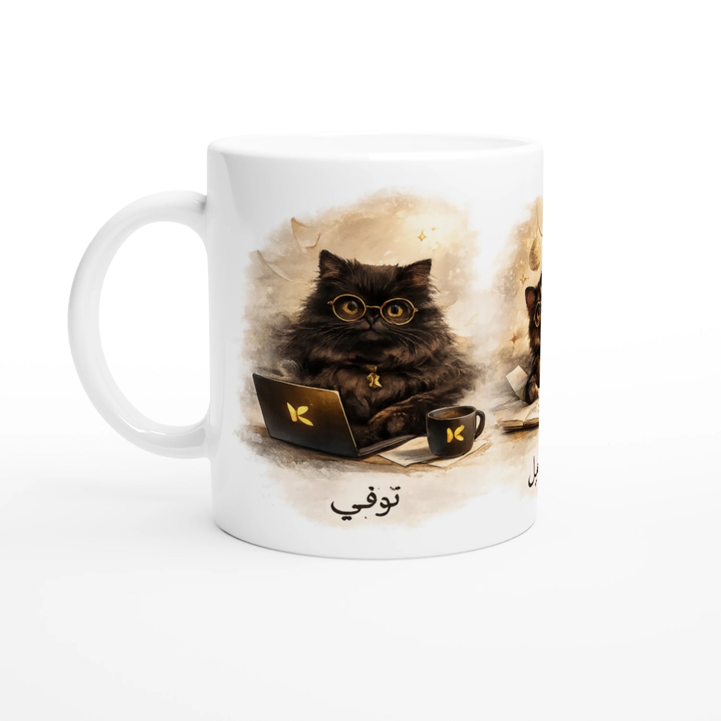 Kiaoko Family collection White ceramic mug 11oz كوب كيوكو سيراميك ابيض من المجموعة الخاصة كيوكو فاملي