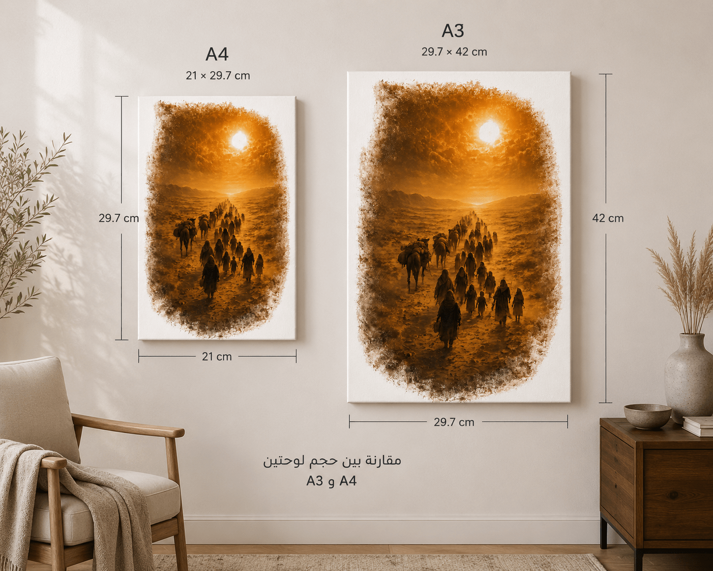 Kiaoko Special 'Athar' Painting model 1 Asar أسر - لوحة كيوكو الخاصة من مجموعة أثر - Kiaoko Store متجر كيوكو