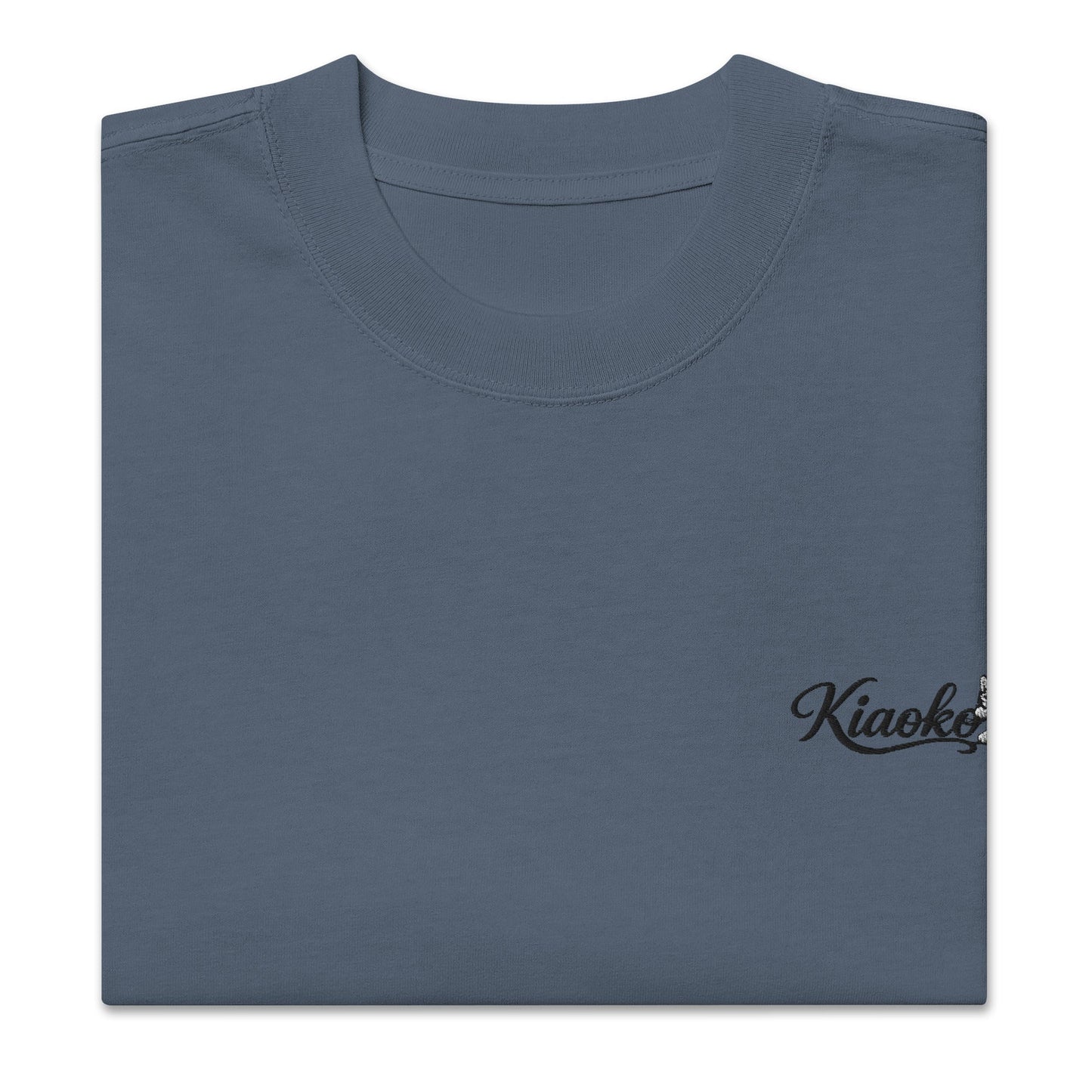 Oversized faded t-shirt قميص اوفر زايز مطرز - Kiaoko Store متجر كيوكو