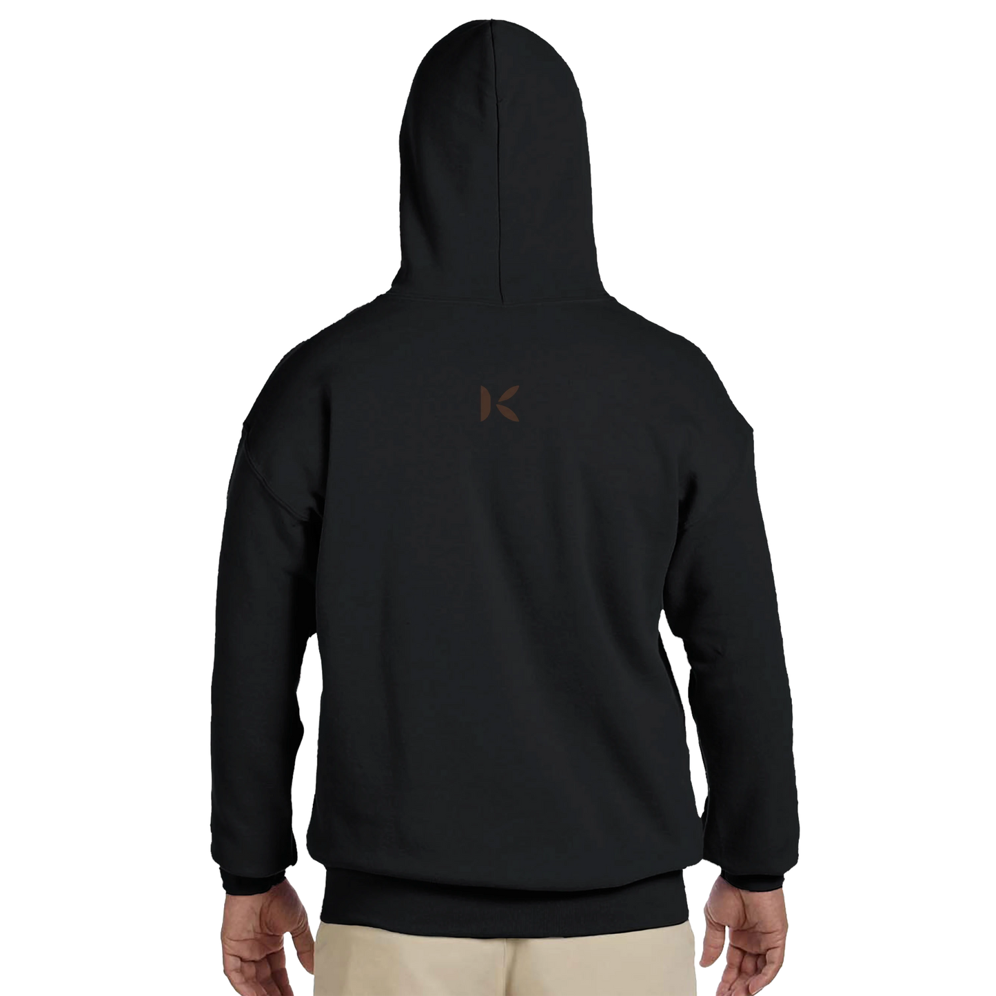 Kiaoko Classic Unisex Pullover Hoodie Arabic print cat Caramel هودي بولاوفر للجنسين كلاسك طبعة قطة كراميل