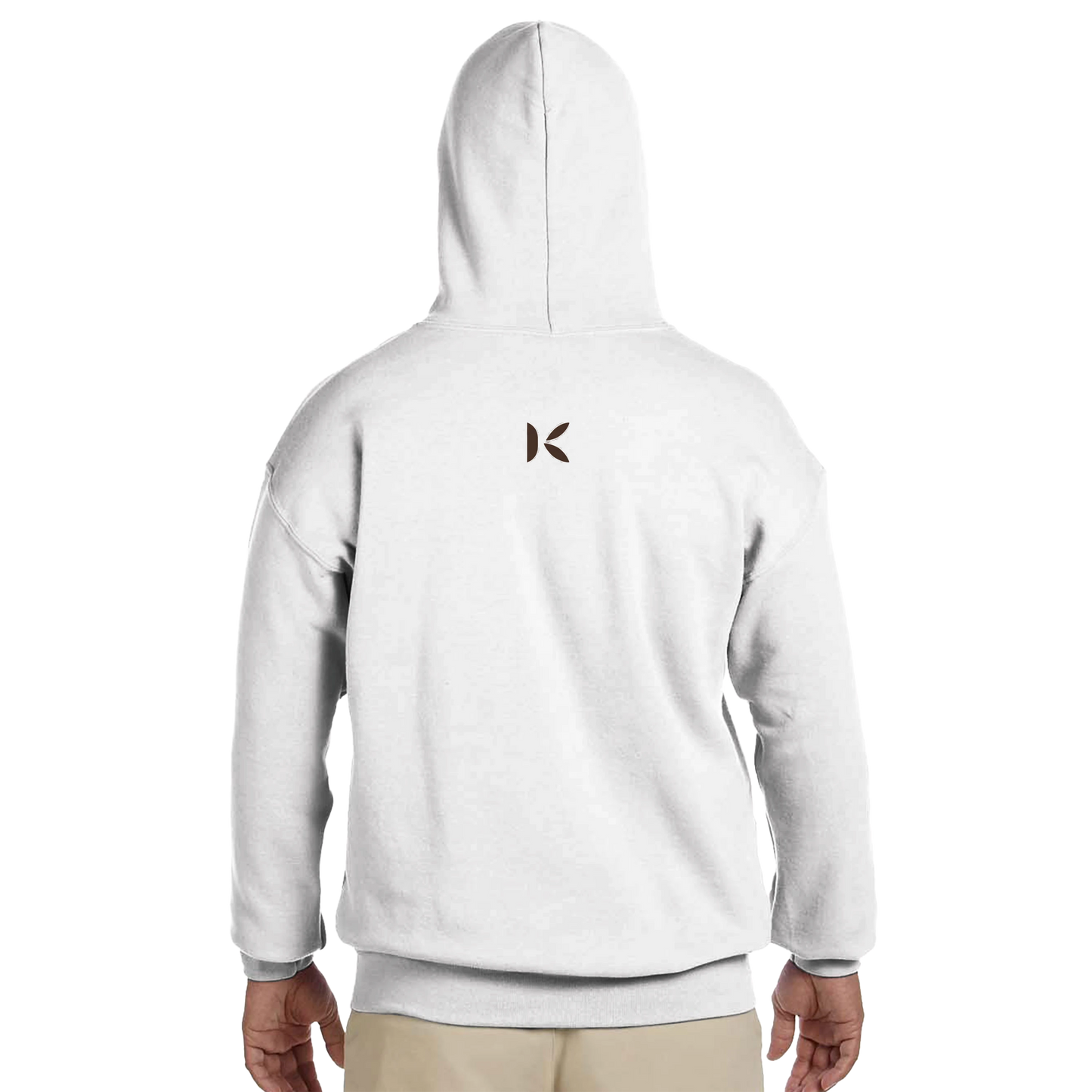 Kiaoko Classic Unisex Pullover Hoodie Arabic print cat Caramel هودي بولاوفر للجنسين كلاسك طبعة قطة كراميل