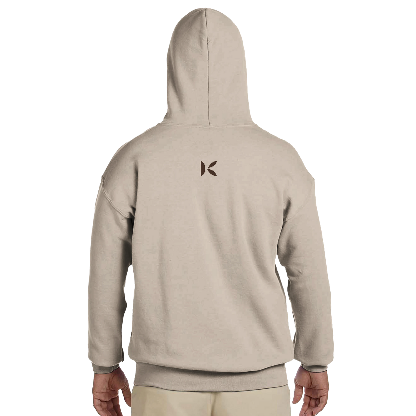 Kiaoko Classic Unisex Pullover Hoodie Arabic print cat Caramel هودي بولاوفر للجنسين كلاسك طبعة قطة كراميل
