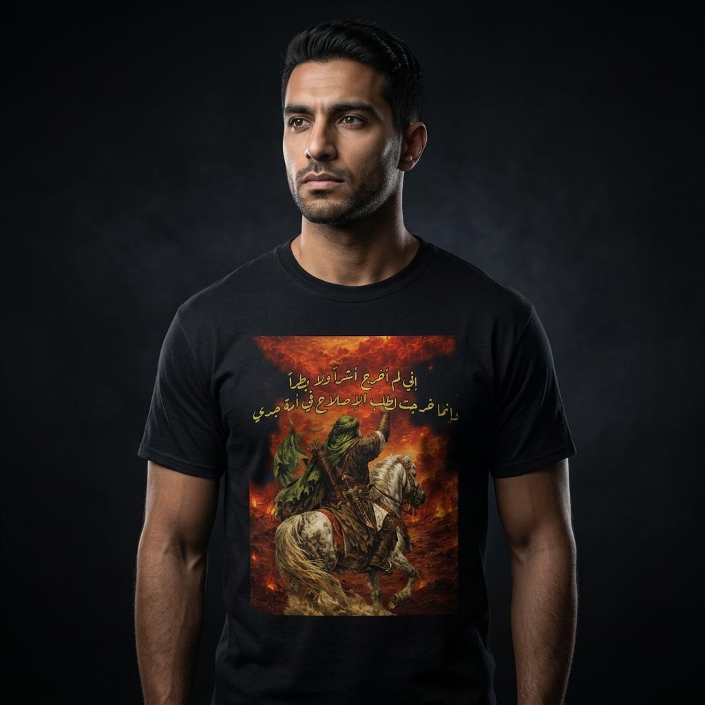 Kiaoko Muhrum special Heavyweight Unisex Crewneck T-shirt تشيرت براند كيوكو للجنسين ثقيل لموسم محرم