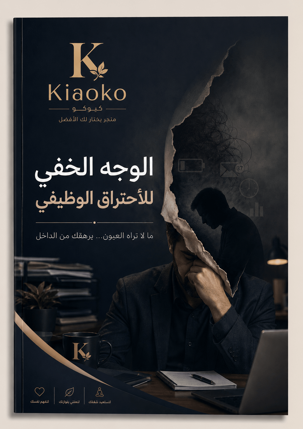 The hidden face of work burn out Ebook كتيب الوجه الخفي للاحتراق الوظيفي - Kiaoko Store متجر كيوكو