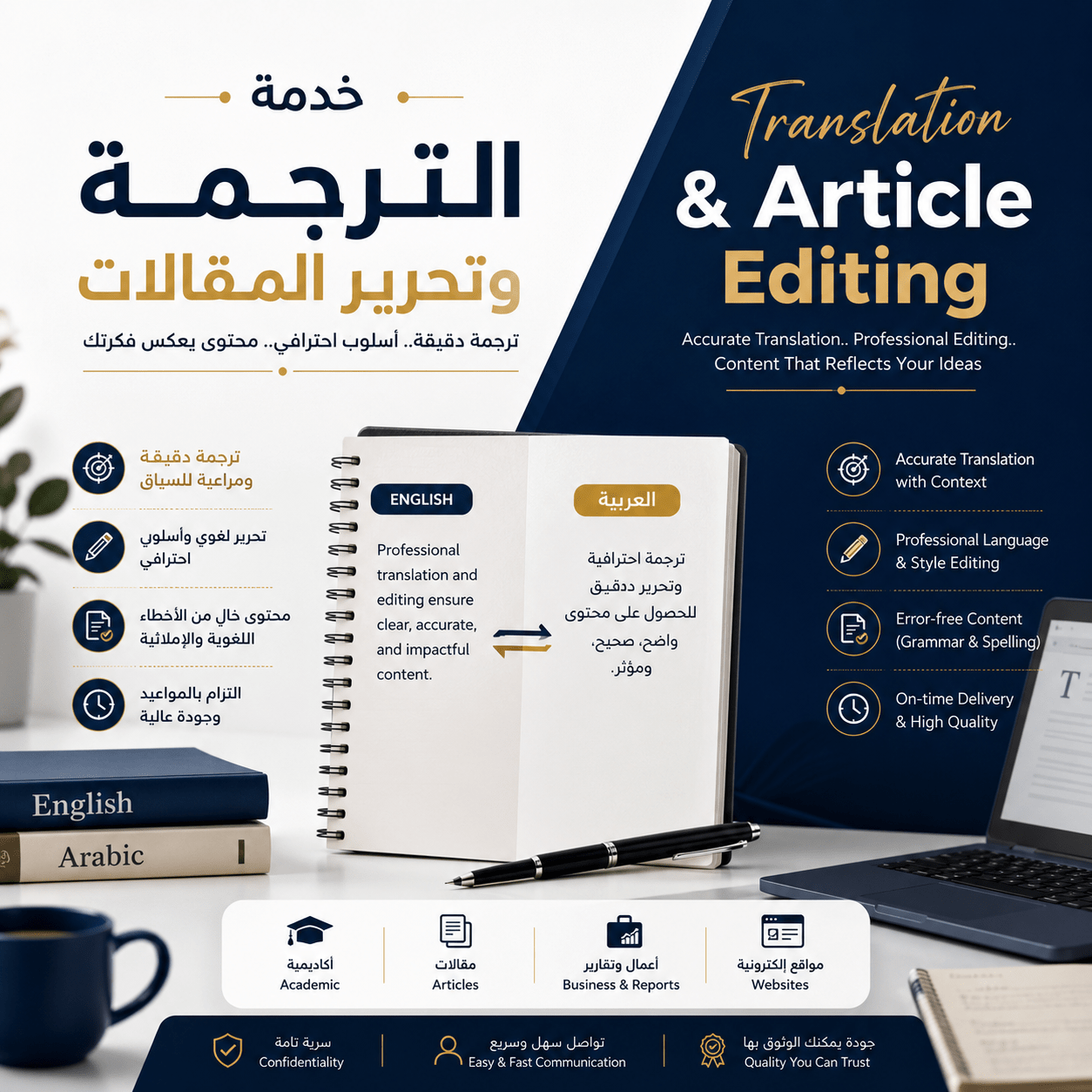 ترجمة وتدقيق مقالات أنكليزي عربي Translation Arabic/English - Kiaoko Store متجر كيوكو