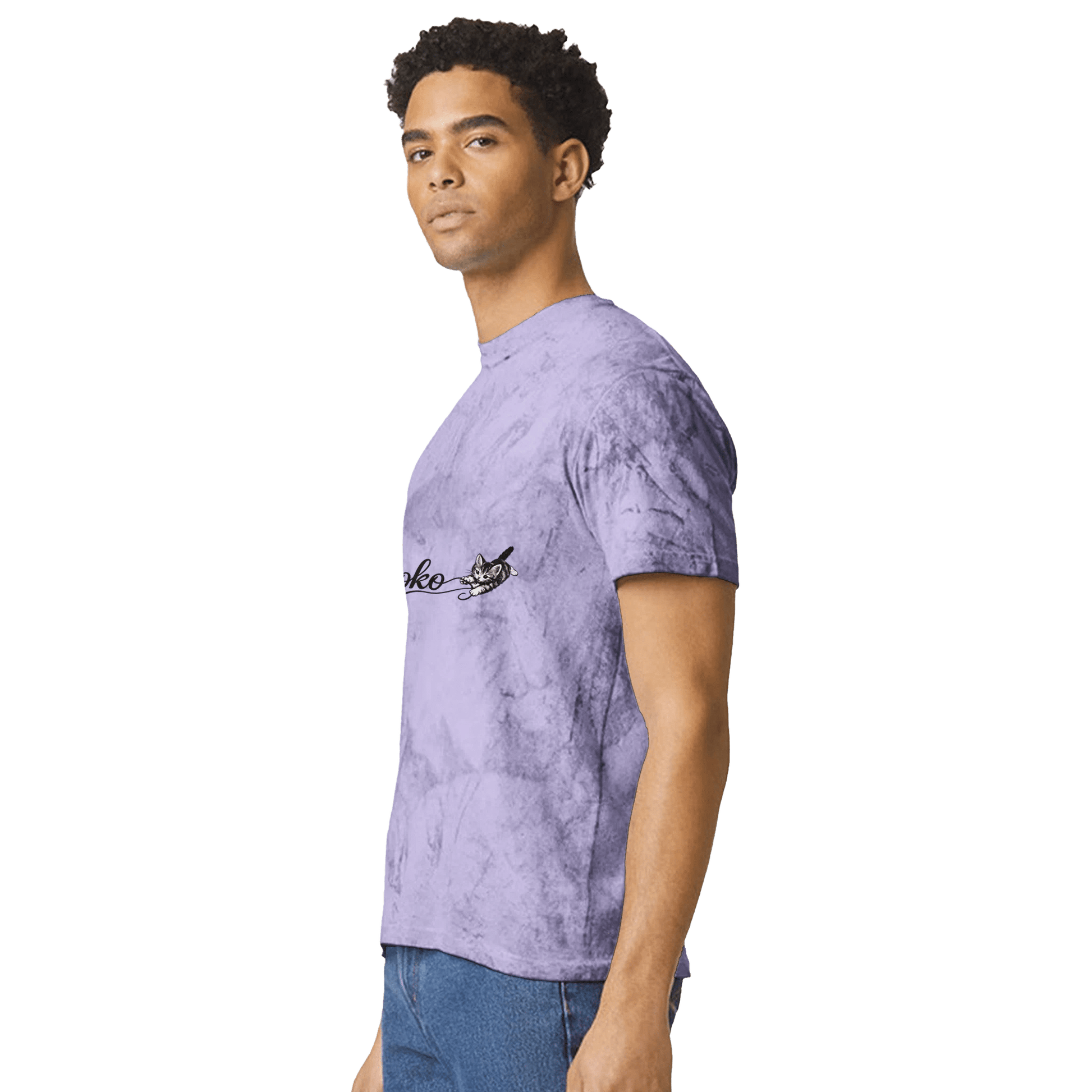 Unisex Heavyweight Tie-Dye Crewneck T-Shirt | Comfort Colors 1745 تيشيرت موحد براند كيوكو - Kiaoko Store متجر كيوكو