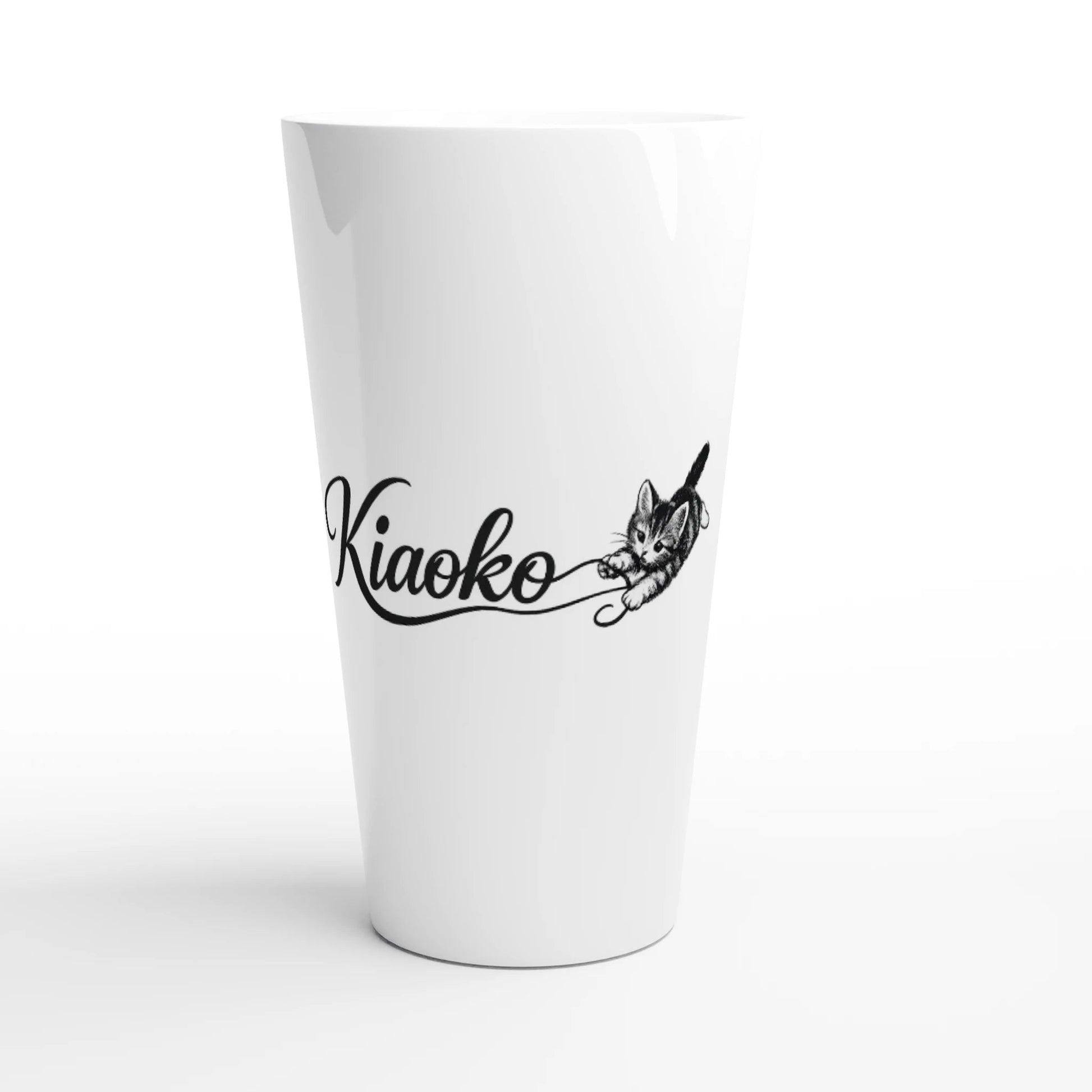 White Latte 17oz Ceramic Mug كوب لاتيه ابيض - Kiaoko Store متجر كيوكو
