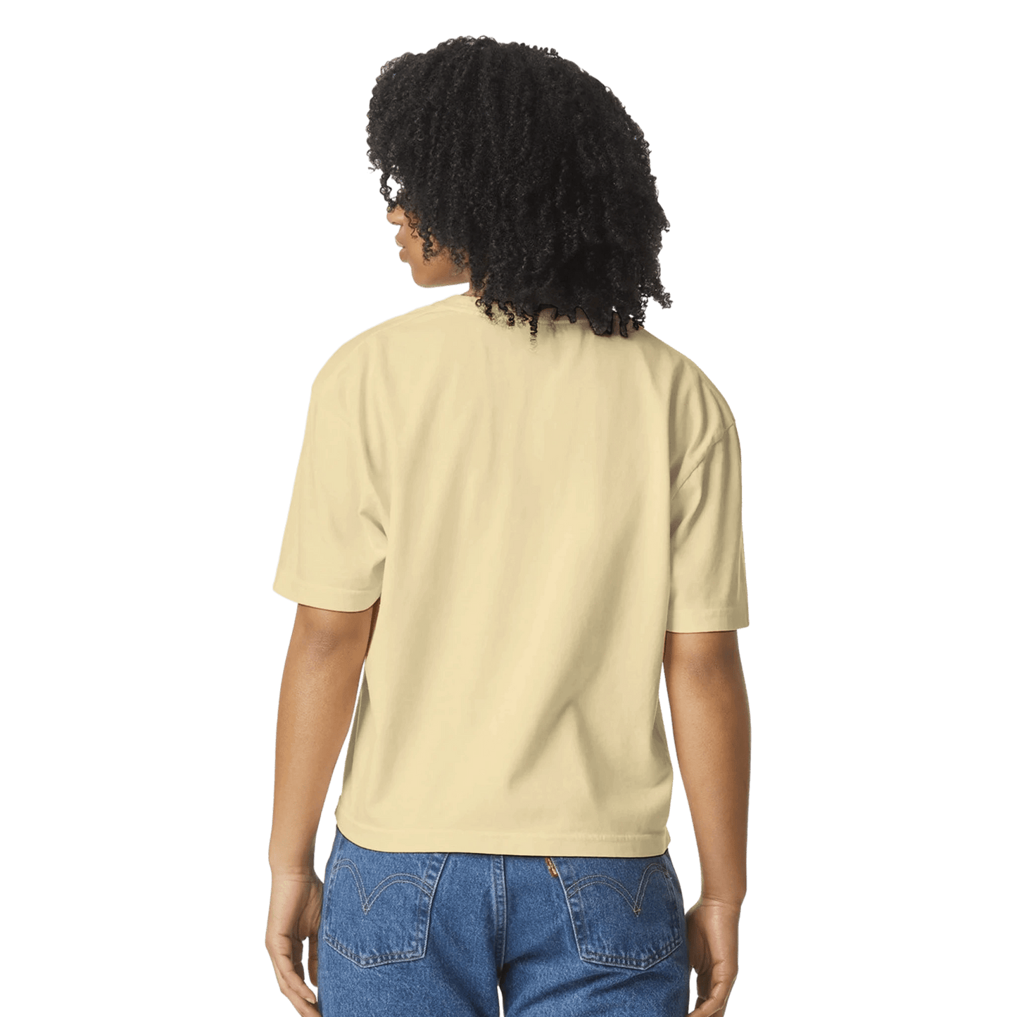 Women's Heavyweight Cropped T-Shirt | Comfort Colors 3023CL تيشيرت نسائي مقصوص راند كيووكو - Kiaoko Store متجر كيوكو